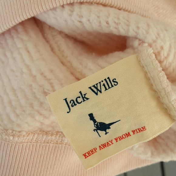 Jack Wills Embroidered Contrast Logo Pastel Knit Preppy Two-tone Sweater Jumper - Picture 8 of 12